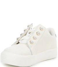 Copper Key Girls' Wrenly Pearl Leather Lace-Up Sneakers (Youth)
