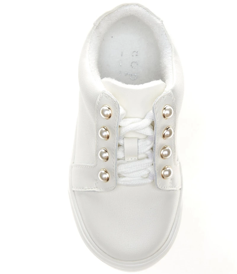 Copper Key Girls' Wrenly Pearl Leather Lace-Up Sneakers (Youth)