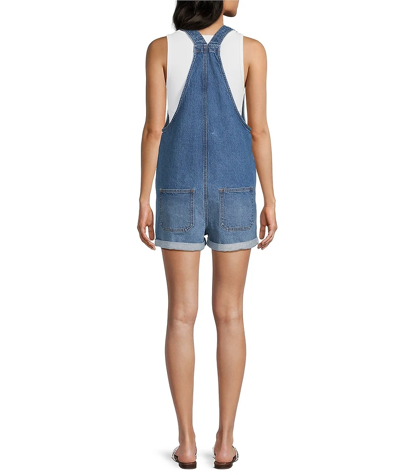 Copper Key Hailey V-Neck Americana Roll Cuff Overalls