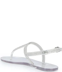 Copper Key Haven Rhinestone T-Strap Flat Sandals