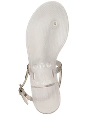 Copper Key Haven Rhinestone T-Strap Flat Sandals