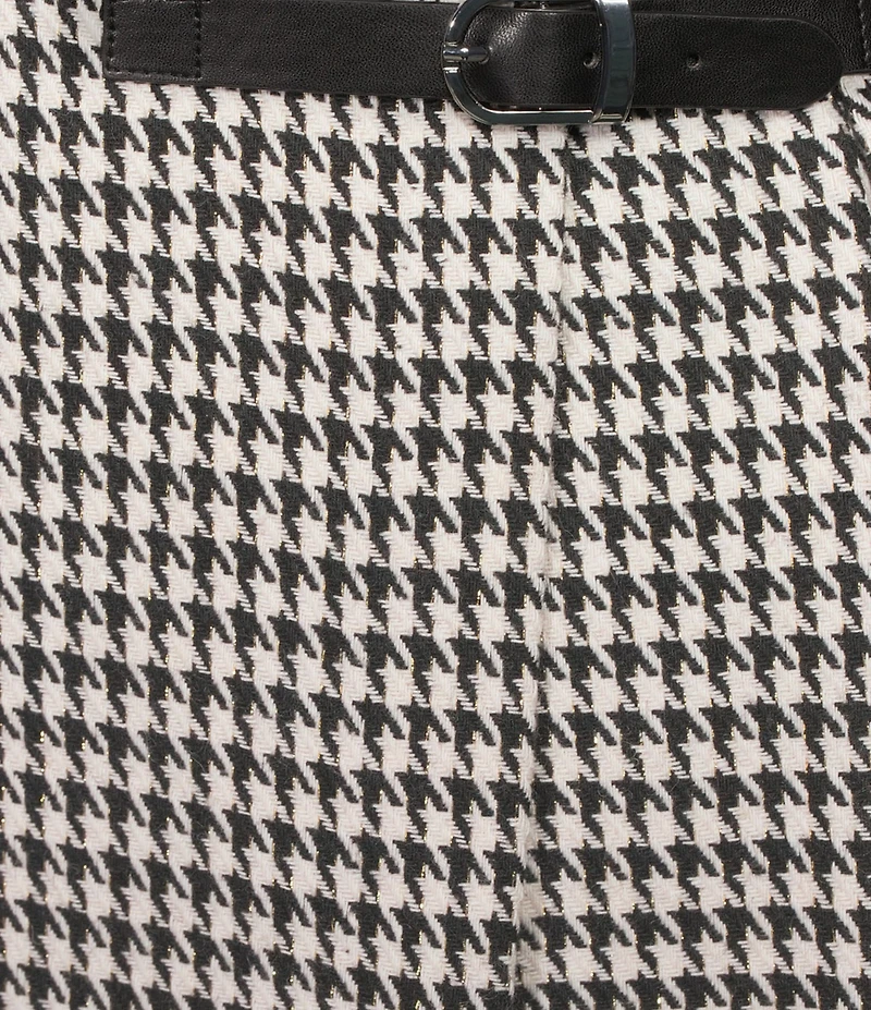 Copper Key Houndstooth Buckle Wrap Skort
