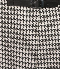 Copper Key Houndstooth Buckle Wrap Skort