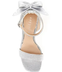 Copper Key Jubilee Glitter Butterfly Bow Dress Sandals