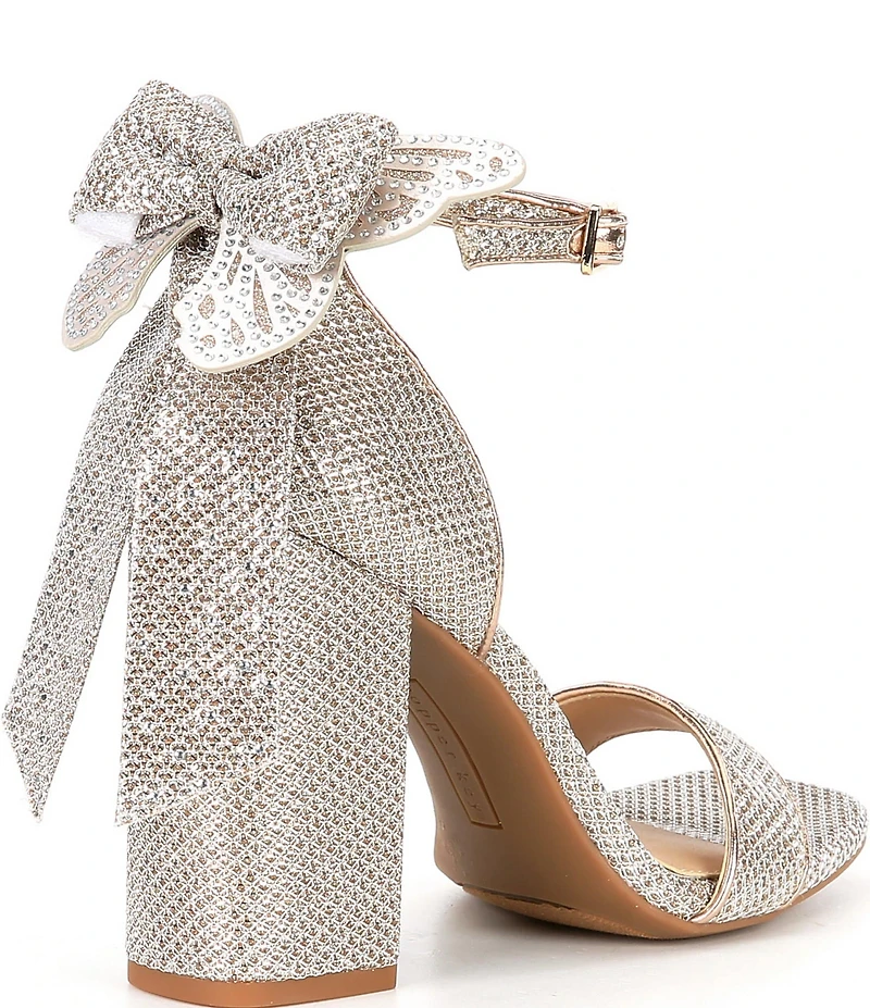 Copper Key Jubilee Glitter Butterfly Bow Dress Sandals