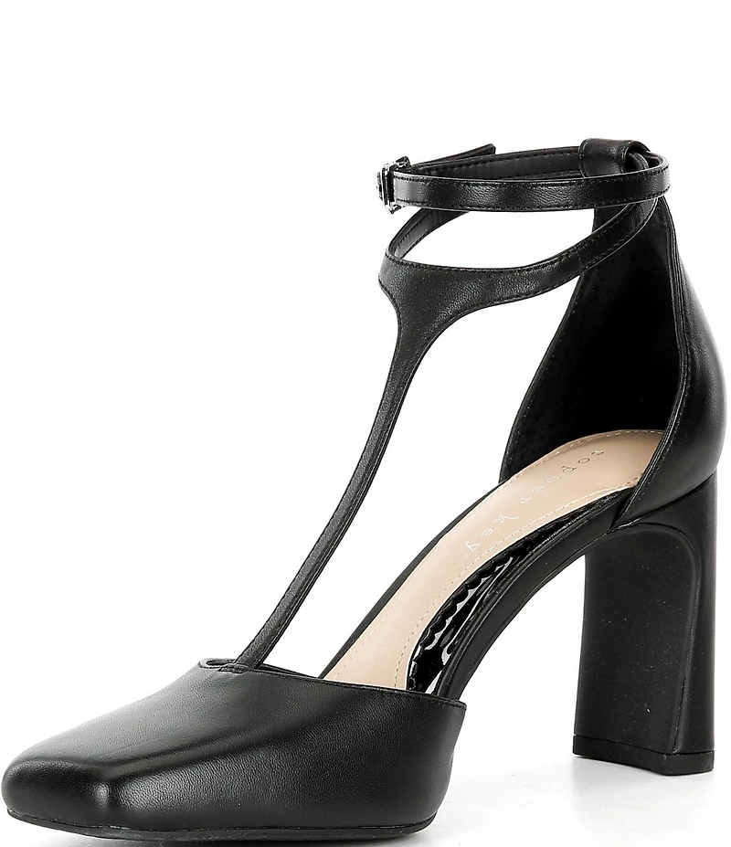 Copper Key Julieta Leather T-Strap Pumps