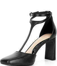 Copper Key Julieta Leather T-Strap Pumps