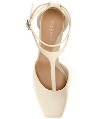 Copper Key Julieta Leather T-Strap Pumps