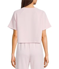 Copper Key Knit Boxy Coordinating Lounge Tee