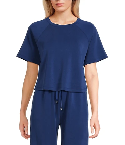 Copper Key Knit Boxy Coordinating Lounge Tee