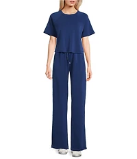 Copper Key Knit Boxy Coordinating Lounge Tee