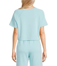 Copper Key Knit Boxy Coordinating Lounge Tee