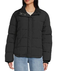 Copper Key Knit Collar Winter Puffer Jacket