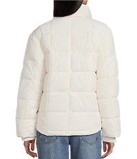 Copper Key Knit Collar Winter Puffer Jacket