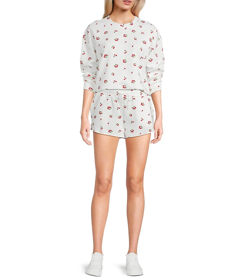 Copper Key Knit Coordinating Cherry Print Lounge Top