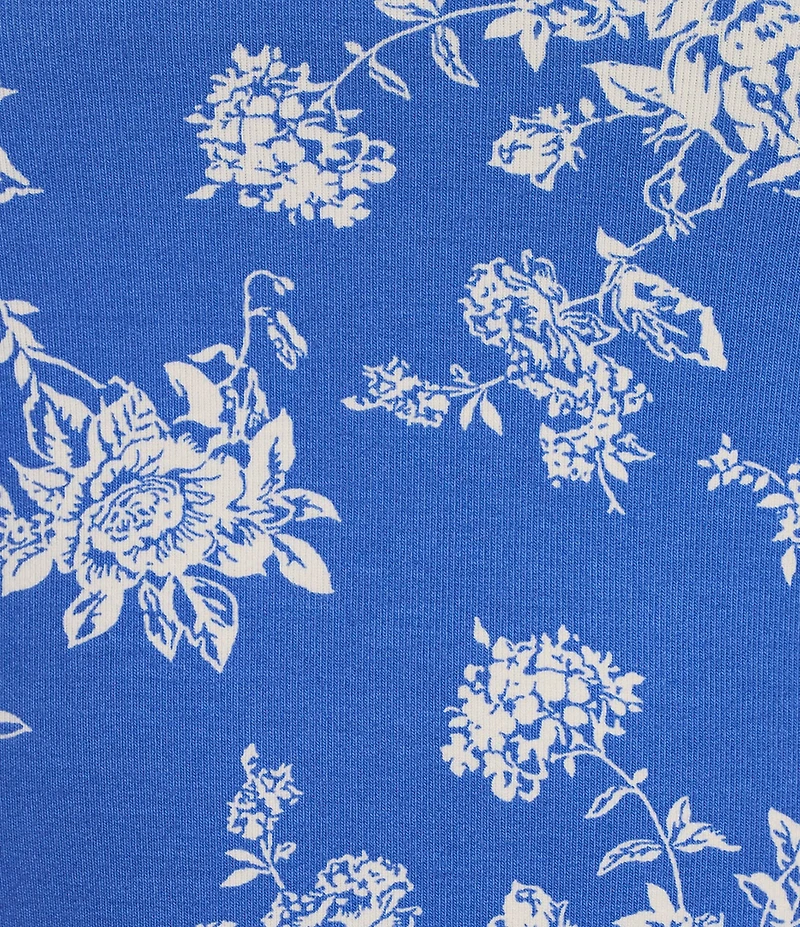 Copper Key Knit Floral Print T-Shirt