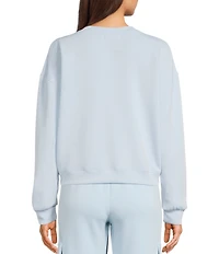 Copper Key Knit Long Sleeve Coordinating Lounge Top