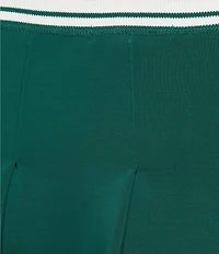 Copper Key Knit Pleated Skirt
