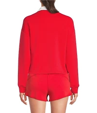 Copper Key Knit Rugby Stripe Coordinating Top