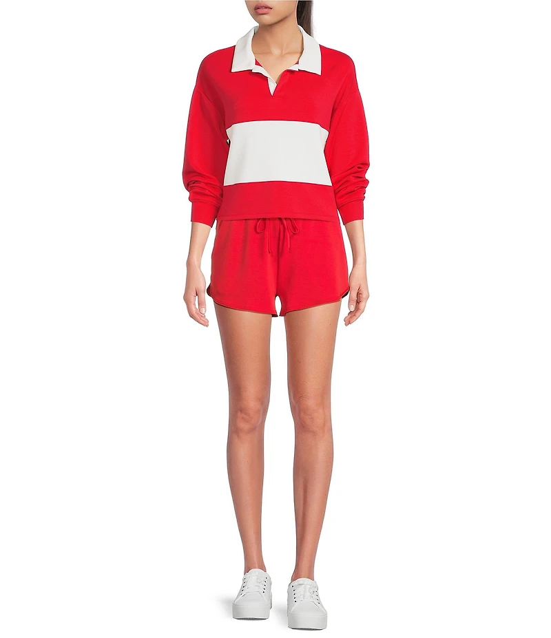 Copper Key Knit Rugby Stripe Coordinating Top