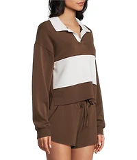 Copper Key Knit Rugby Stripe Coordinating Top