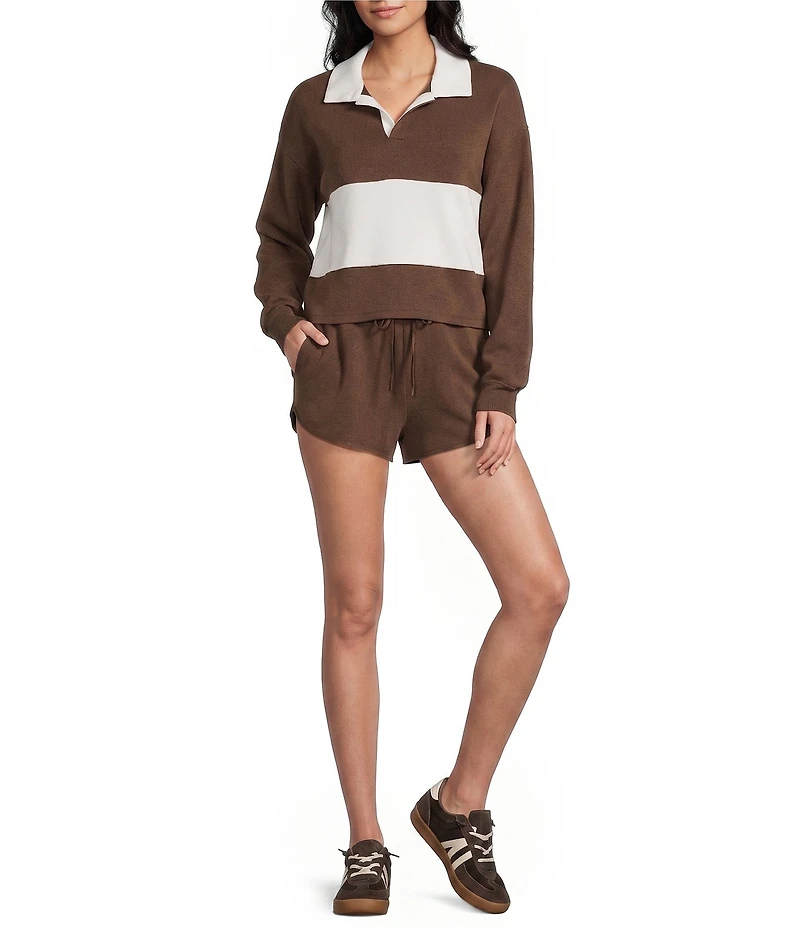 Copper Key Knit Rugby Stripe Coordinating Top