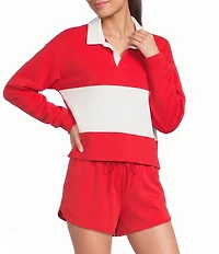 Copper Key Knit Rugby Stripe Coordinating Top