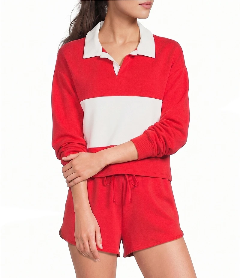 Copper Key Knit Rugby Stripe Coordinating Top