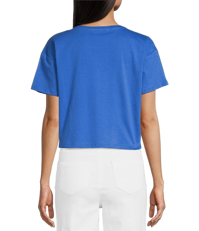 Copper Key Knit Solid Boxy T-Shirt