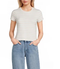 Copper Key Knit Striped Baby T-Shirt