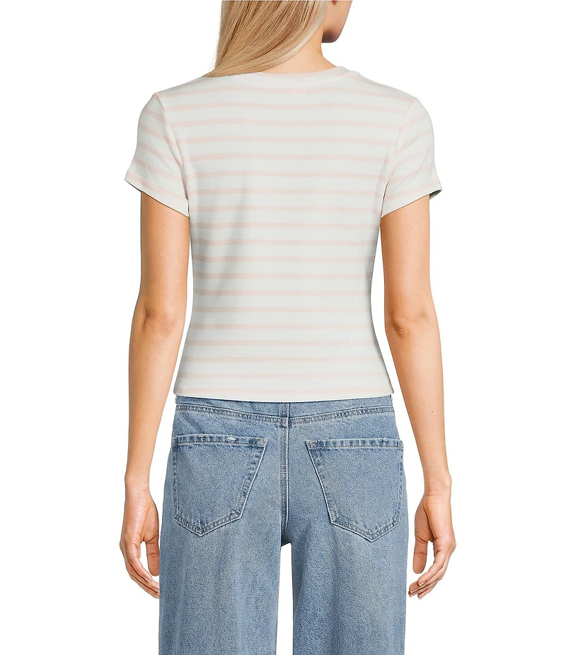 Copper Key Knit Striped Baby T-Shirt