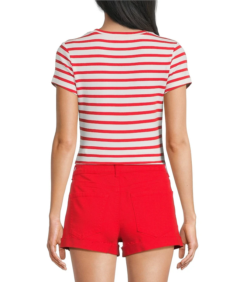 Copper Key Knit Striped Baby T-Shirt