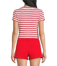 Copper Key Knit Striped Baby T-Shirt