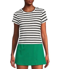 Copper Key Knit Striped Baby T-Shirt