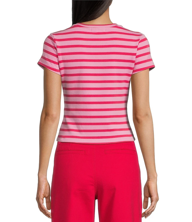 Copper Key Knit Striped Baby T-Shirt
