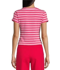 Copper Key Knit Striped Baby T-Shirt