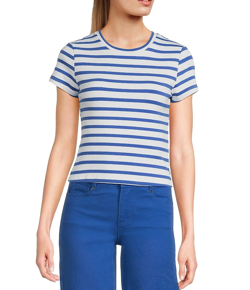 Copper Key Knit Striped Baby T-Shirt