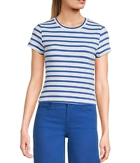 Copper Key Knit Striped Baby T-Shirt