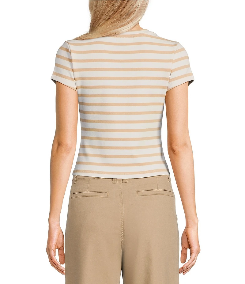 Copper Key Knit Striped Baby T-Shirt