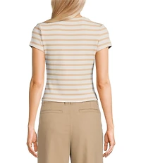 Copper Key Knit Striped Baby T-Shirt