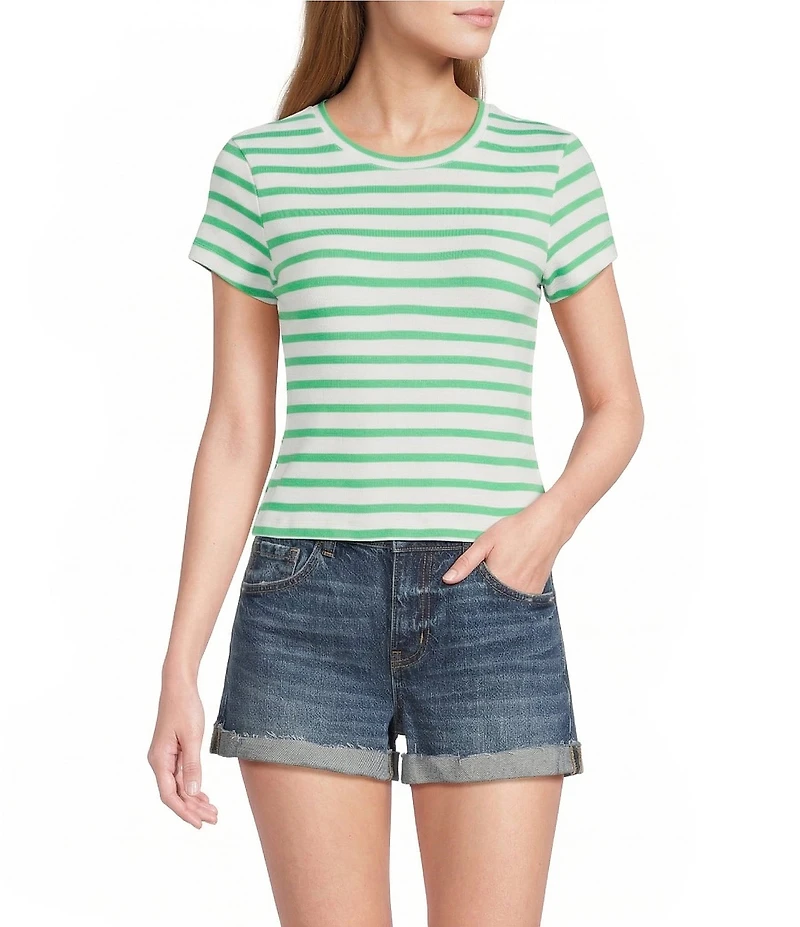 Copper Key Knit Striped Baby T-Shirt