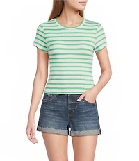 Copper Key Knit Striped Baby T-Shirt