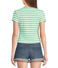 Copper Key Knit Striped Baby T-Shirt