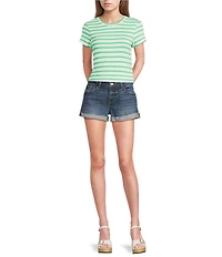 Copper Key Knit Striped Baby T-Shirt