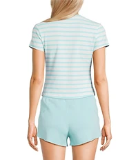 Copper Key Knit Striped Baby T-Shirt