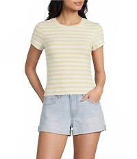 Copper Key Knit Striped Baby T-Shirt