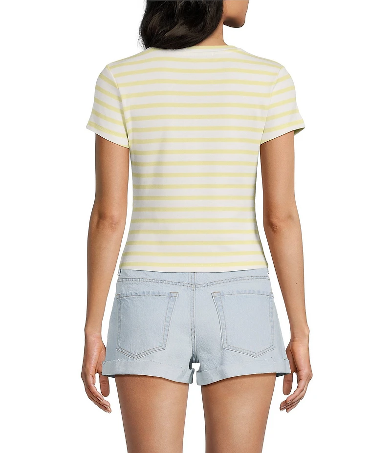 Copper Key Knit Striped Baby T-Shirt