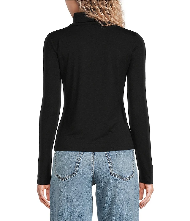 Copper Key Knit Turtleneck Top