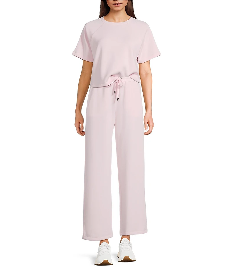 Copper Key Knit Wide Leg Pull On Coordinating Pants