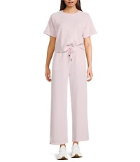 Copper Key Knit Wide Leg Pull On Coordinating Pants